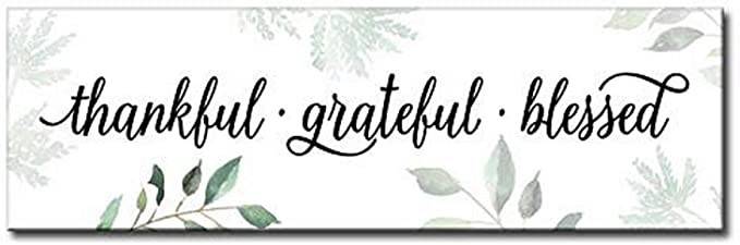 thankful grateful blessed